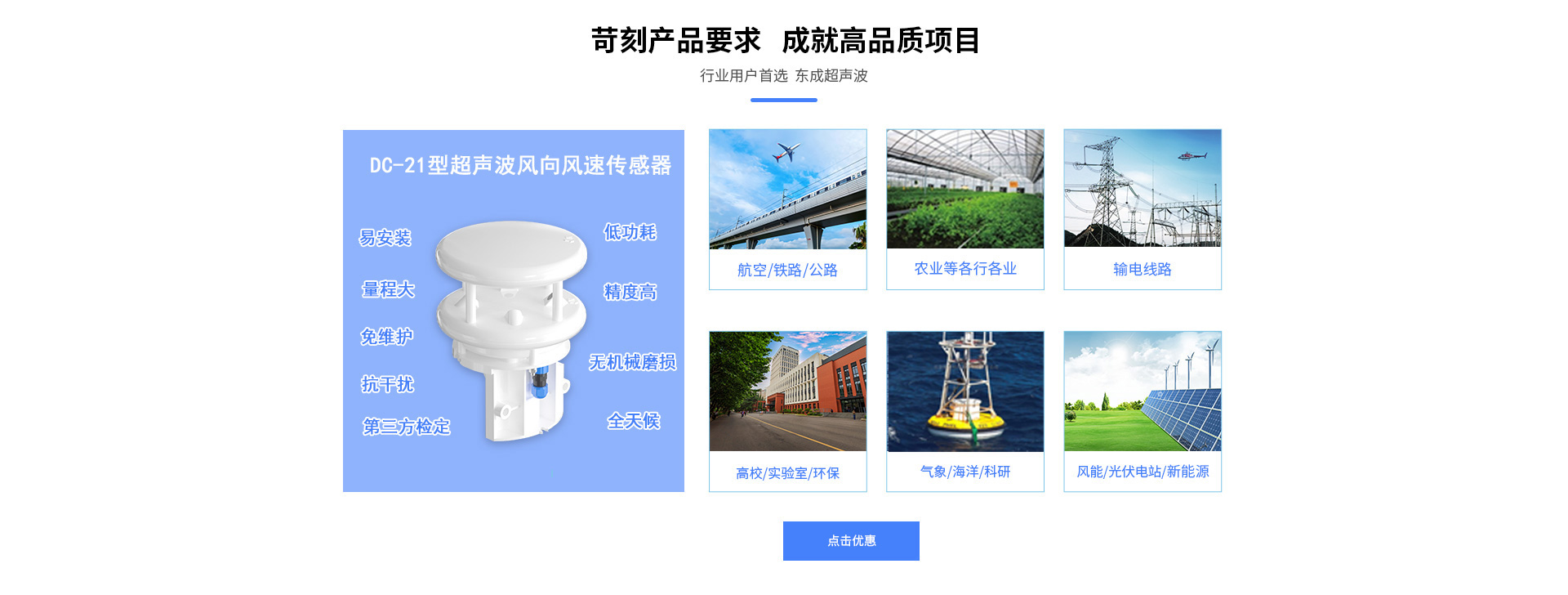 超聲波風速風向傳感器